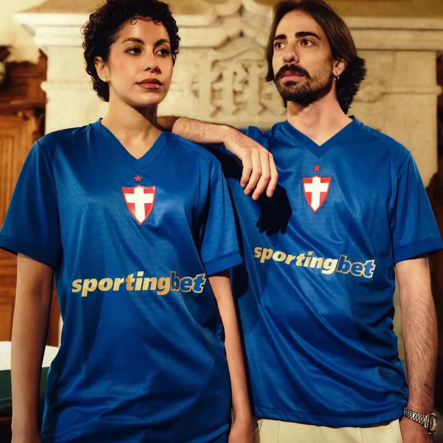 2026 Catalonia Style Soccer Jersey Short Sleeve Blue Maroon Vertical Stripe Number 16 Print Fan Football Tee for Adults Kids