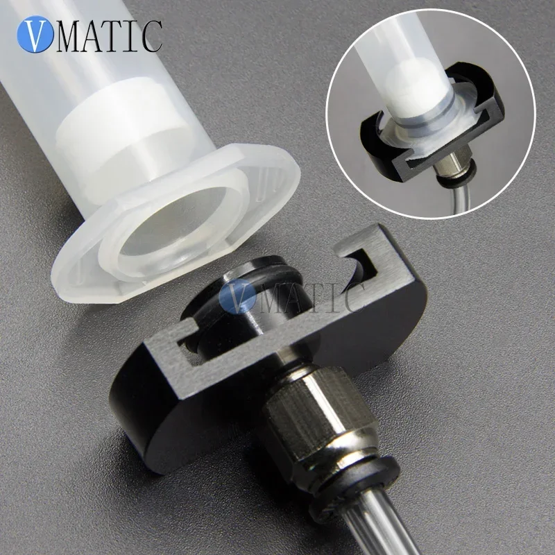 Free Shipping 5pcs High Quality EFD US Type Glue Dispensing Pneumatic Syringe Barrel Valve Robot Adapter