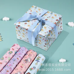 Kawaii Hello Kitty Kuromi Cartoon Christmas Gift Wrapping Paper Anime Sanrio Girly Heart Cute Holiday Gift Wrapping Paper