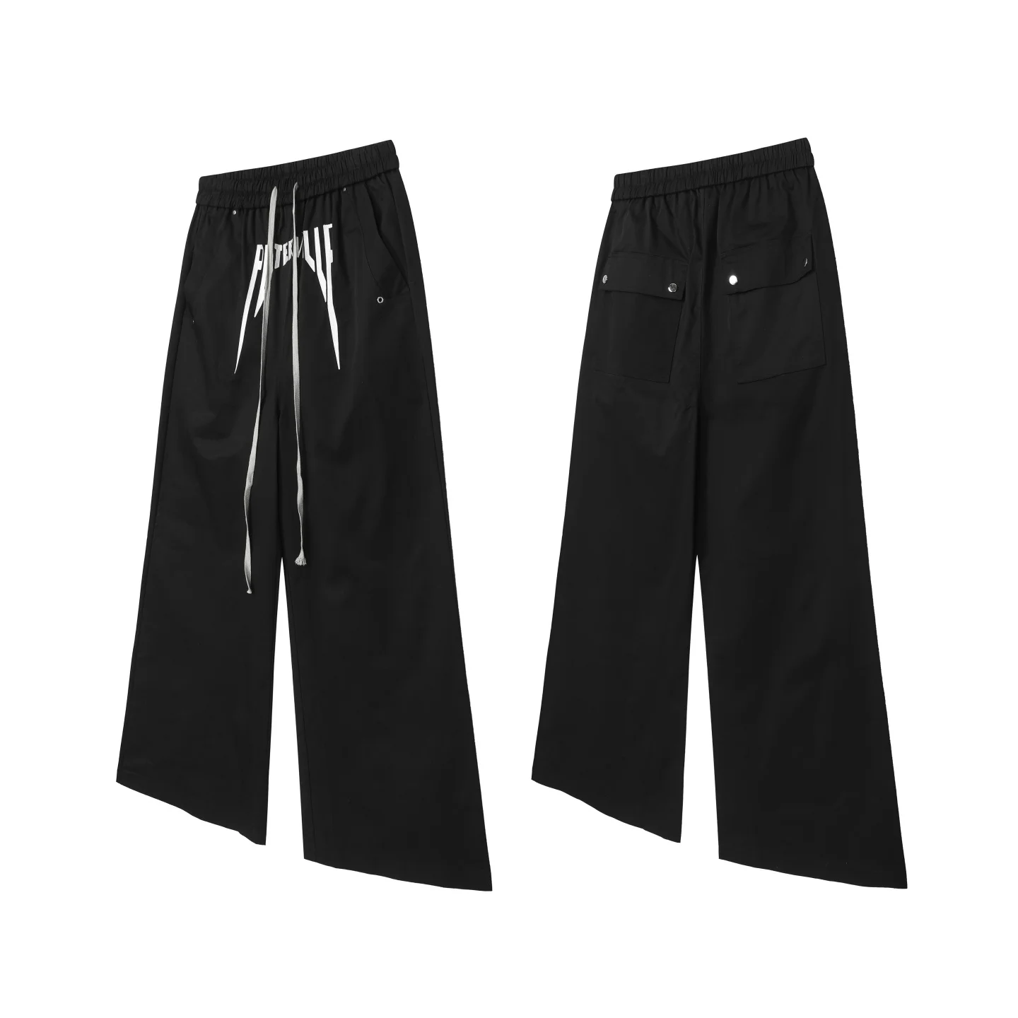 

Брюки унисекс с вышивкой логотипа Rkos, коллекция Весна-Лето 2026, повседневные, свободного кроя, в стиле хип-хоп, длинные