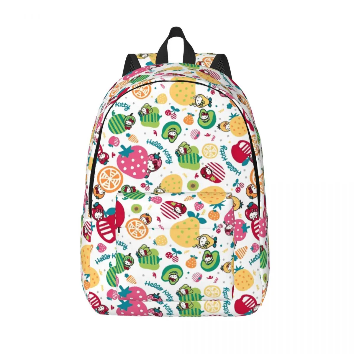 Hello Kitty Fruit Rugzak voor Jongen Meisje Kinderen Student School Boekentas Kawaii Canvas Dagrugzak Kleuterschool Primaire Tas Outdoor