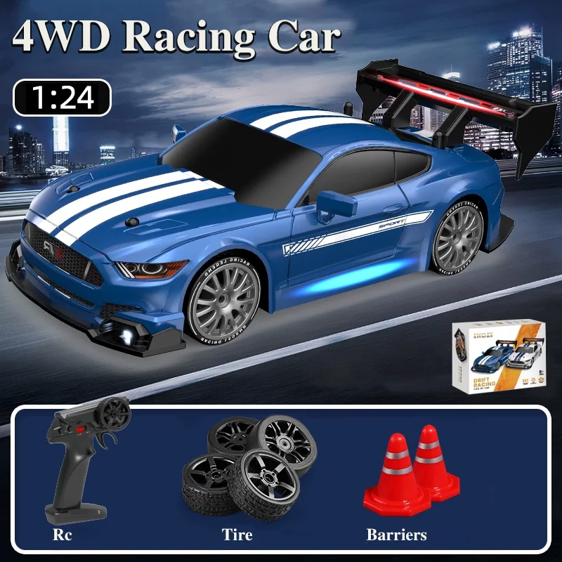 

High Speed 1:24 Remote Control Racer Fast 4WD Rechargeable Drift Car with 2.4GHz Control Racing Adventure For Boys Gift Kit Now