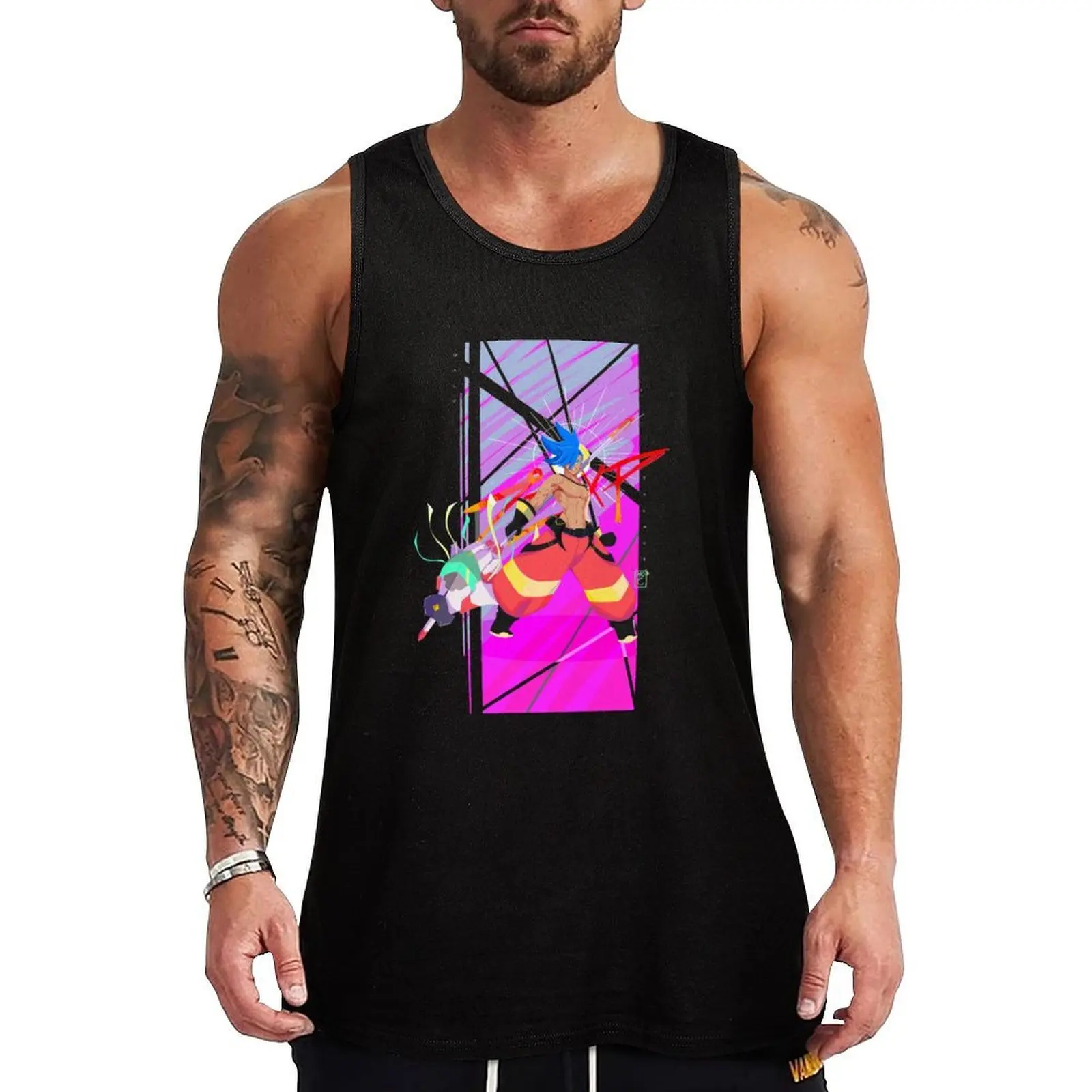 

G.alo thYm05 Tank Top singlets for men gym shirt man gym for men Japanese t-shirt