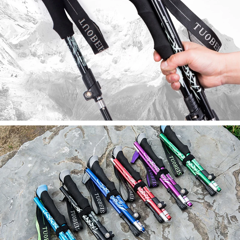 

Naturehike Trekking Poles Folding Hiking Stick Collapsible Hiking Poles Trekking Stick Walking Poles Nordic Walking Sticks