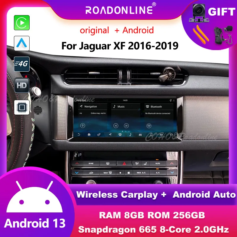 

Android audio For Jaguar XF 2016-2019 automotive multimedia Android 13 car intelligent systems car radio Wireless carplay