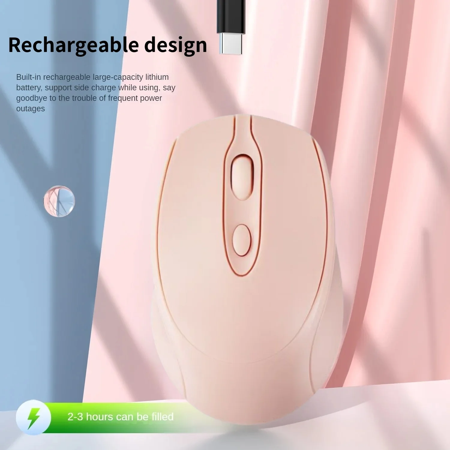 Souris d'ordinateur sans fil Rechargeable 2.4G, Compatible Bluetooth, USB, silencieuse, pour PC, ordinateur portable, Macbook, tablette