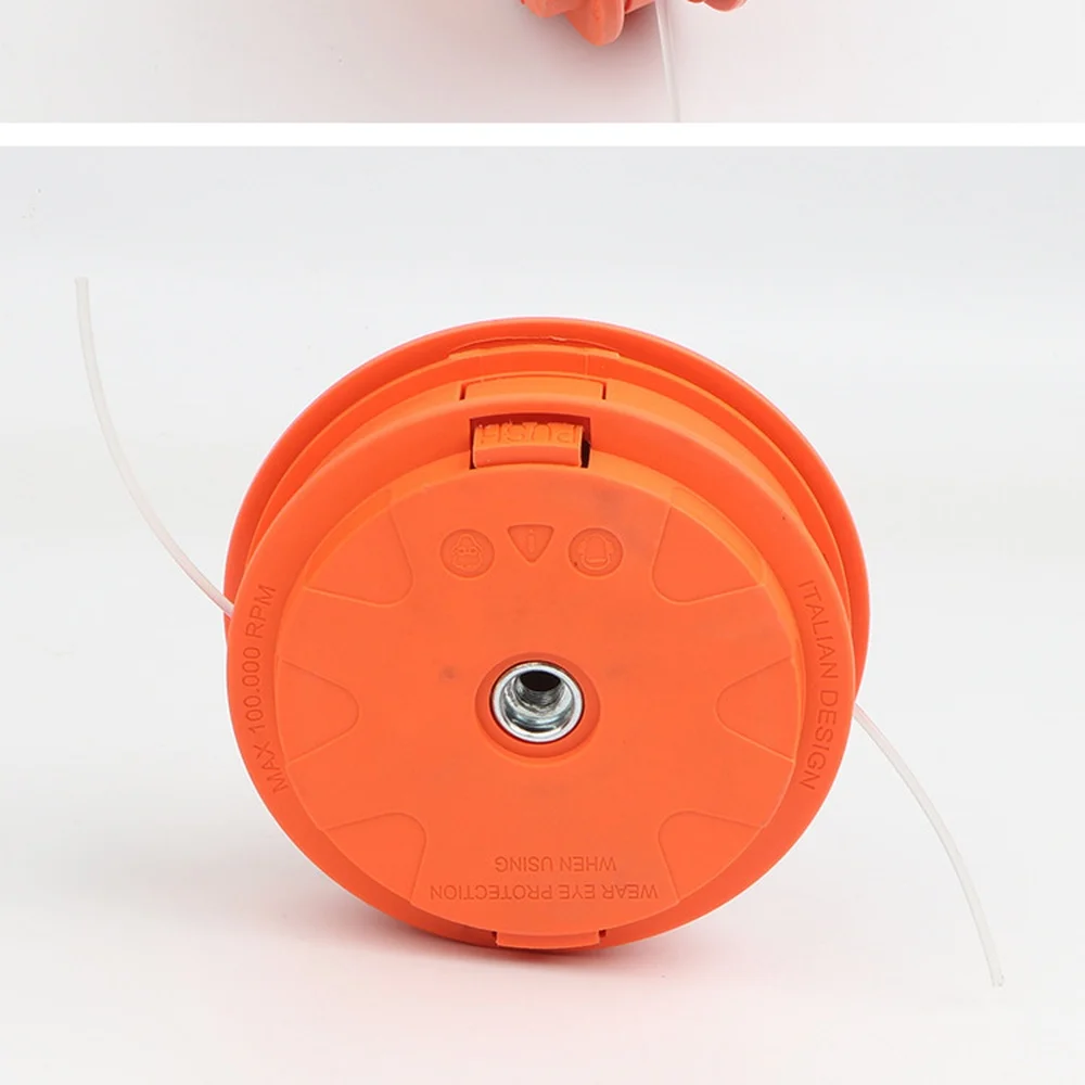 Universal Aluminum Trimmer Head Lawn Mower Replacement Part Sturdy Grass Cutting Tool Easy Line Feed System Garden