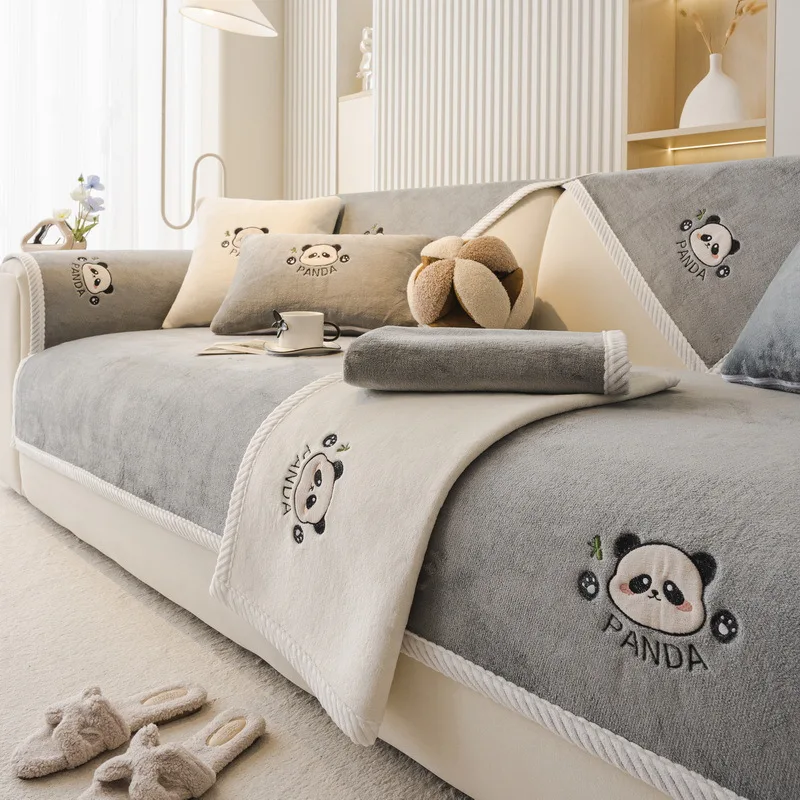 Non-Slip Modern Simple Fashion Chenille Sofa Cushion Machine Washable Sofa Cushion Four Seasons Universal