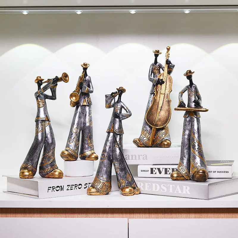 

Musical Instrument Resin Figure Ornaments Figurines Home Decoration Accessories for Living Room Ornaments for Home Decor