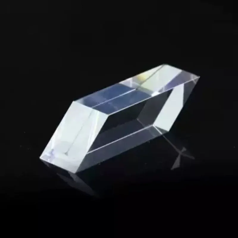 

2PCS Optical Prism 45-degree Trapezoidal Quartz Prism Split-Light Prism Adhesive Reflective Lens Rainbow Optometry 10x10x10mm