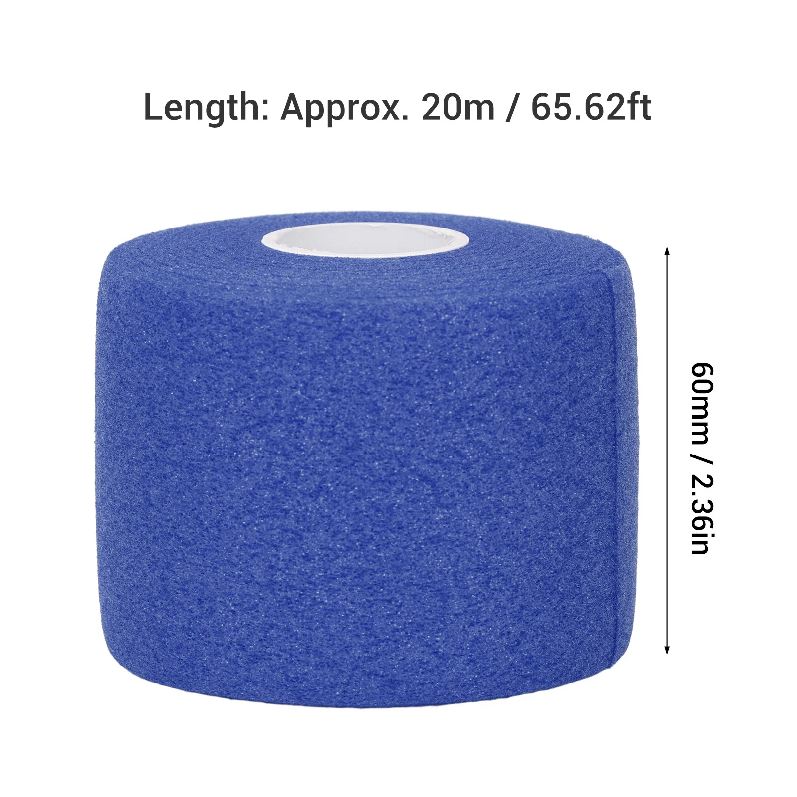Badminton Grip Cushion Wrap 60mm Width 20m Length Polyurethane Shock Absorption Anti Skid Tennis Racket Grip Tape Backing Film