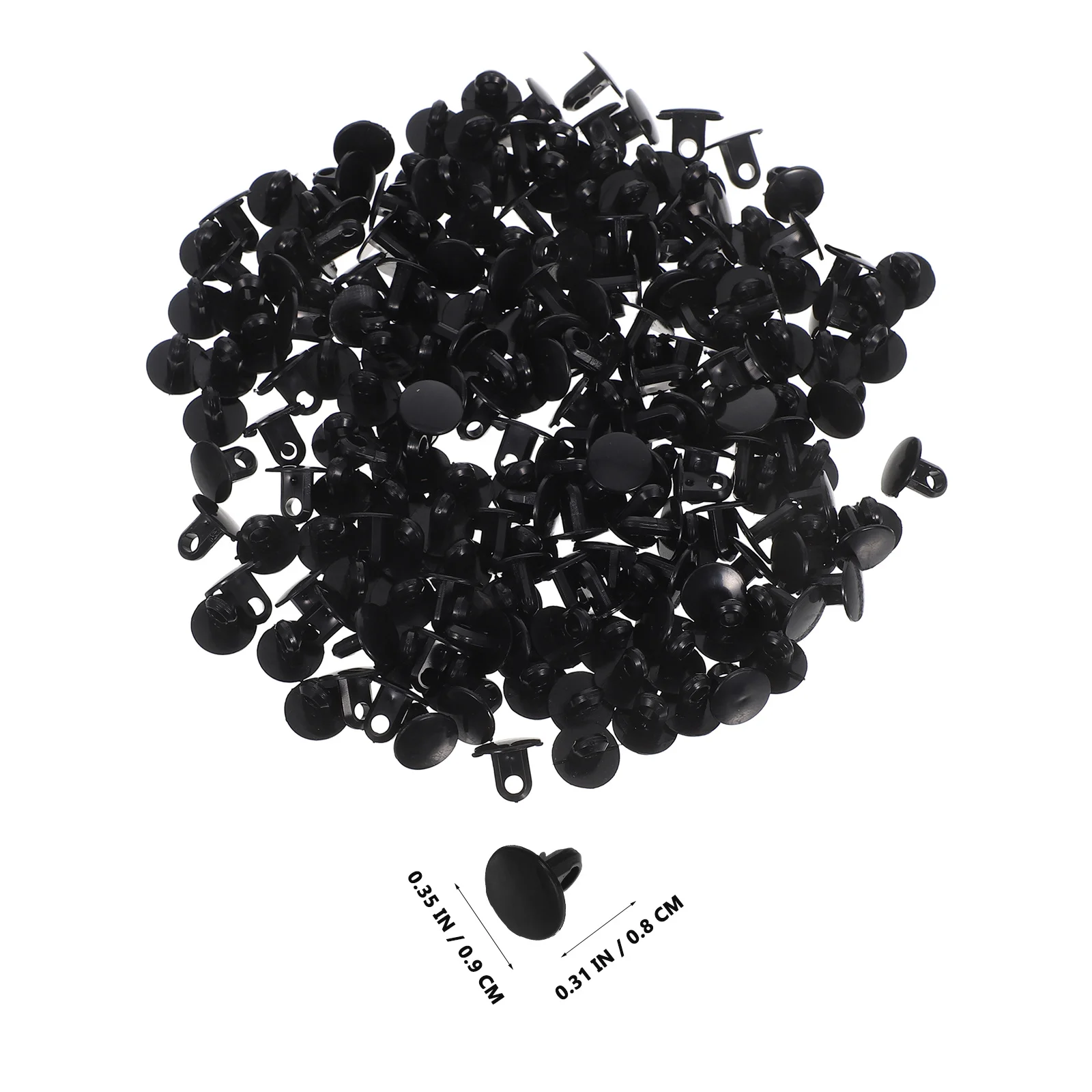100Pcs Plastic Reflex Ball Threading Tube Buckle Boxing Headband String Connector Durable Accessories for DIY Pet Training