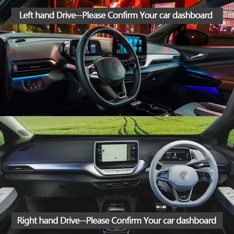 المضادة للانزلاق غطاء لوحة القيادة وسادة واقية اكسسوارات السيارات ظلة السجاد ل Volkswagen VW ID.4 CROZZ 2021-2024 #2