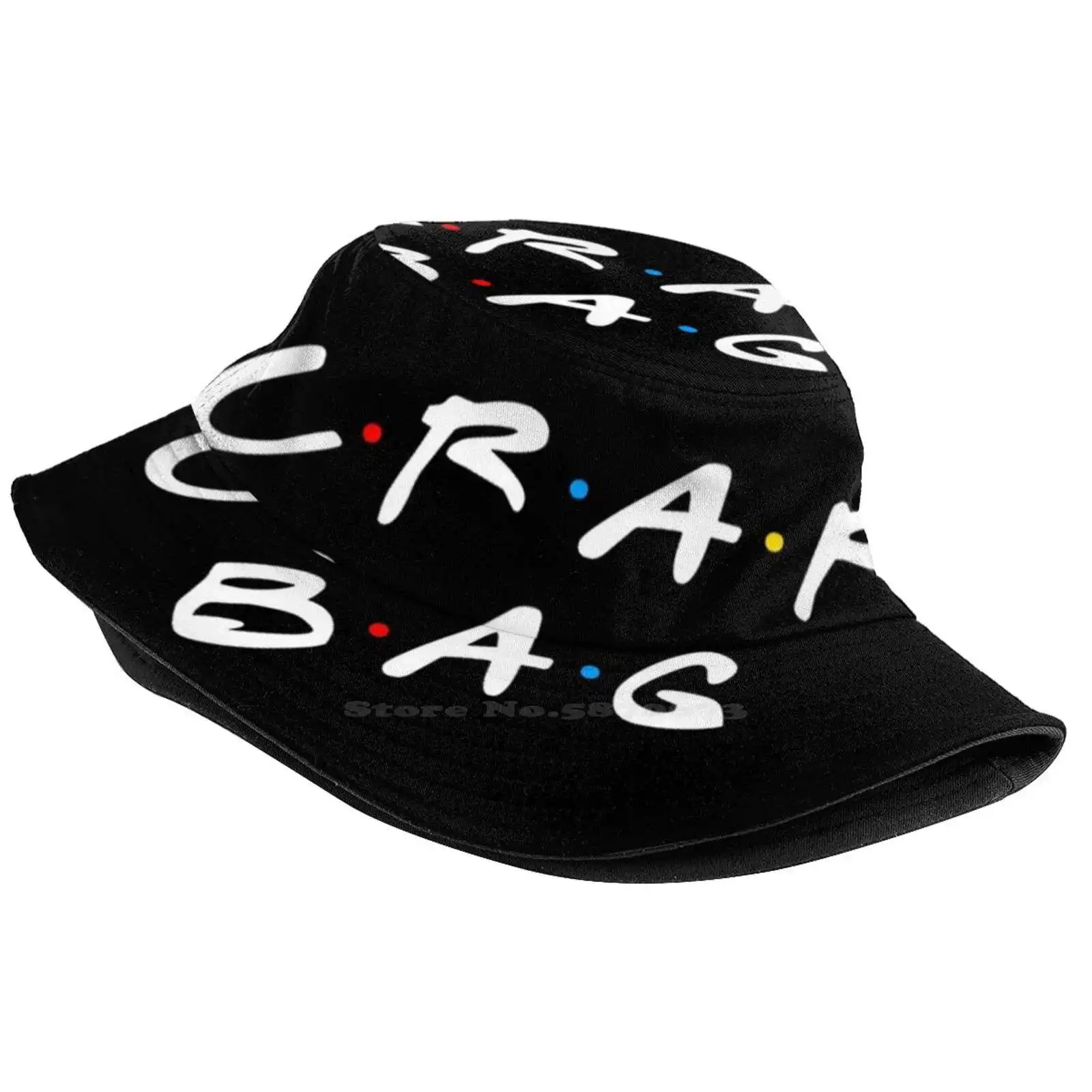 Crap Bag Pattern Hats Outdoor Hat Sun Cap Joey Tribbiani Tv Sitcom Catchphrase How You Doin Friends Font Matt Le Blanc Black