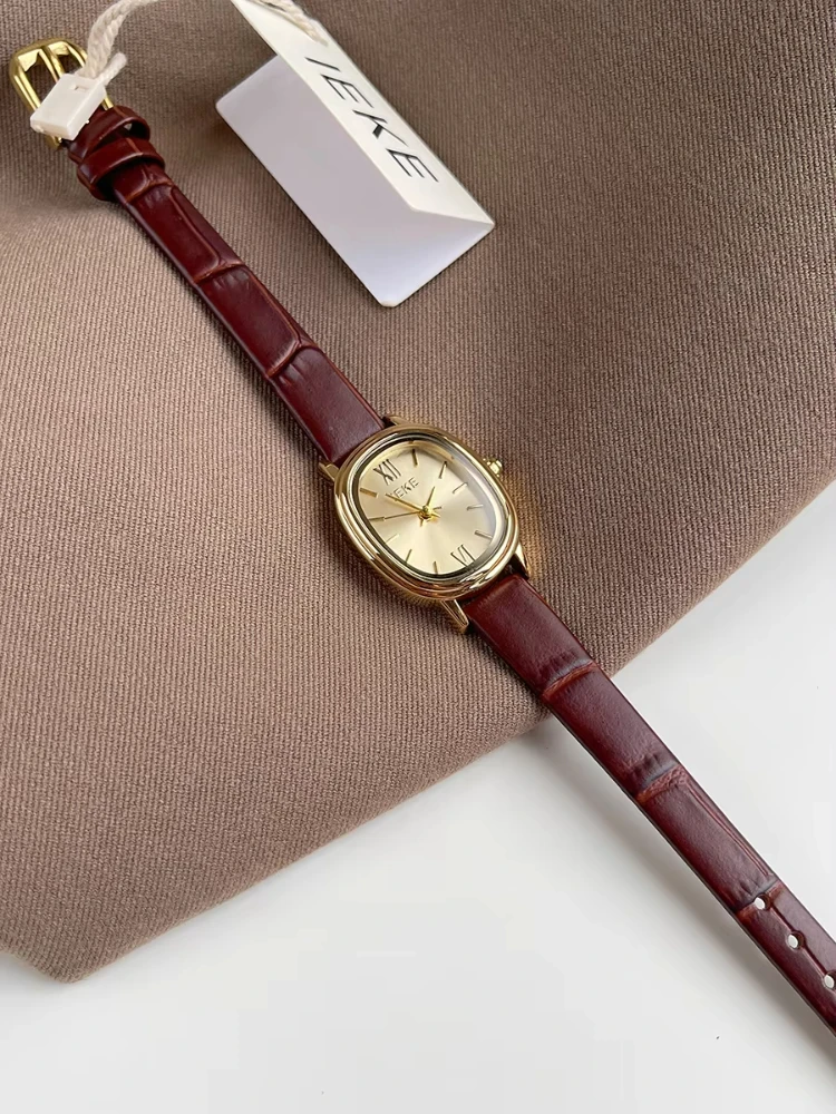 New Elegant Woman Quartz Wristwatches Alloy Clock Buckle 3Bar Waterproof Fashion Casual Ladies Leather Watch Montre Femme