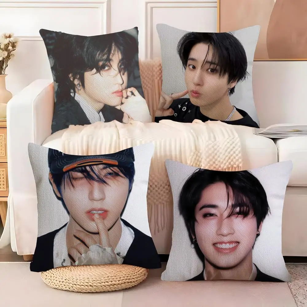 Han J-Ji-sung SINGER Pillow Case Silky Elegant Comfort Sofa Bed Invisible Zipper
