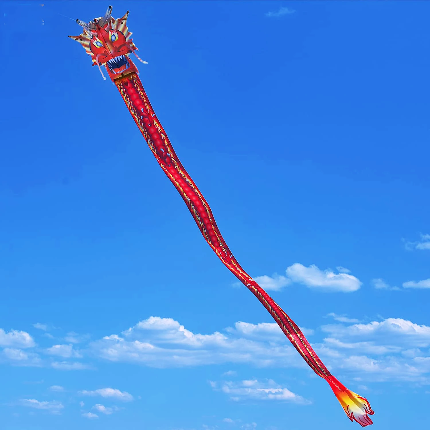 New High Quality 5m/7m Power Single Line  Red Dragon  Kites Sports Beach With Kite Handle and String Easy to Fly