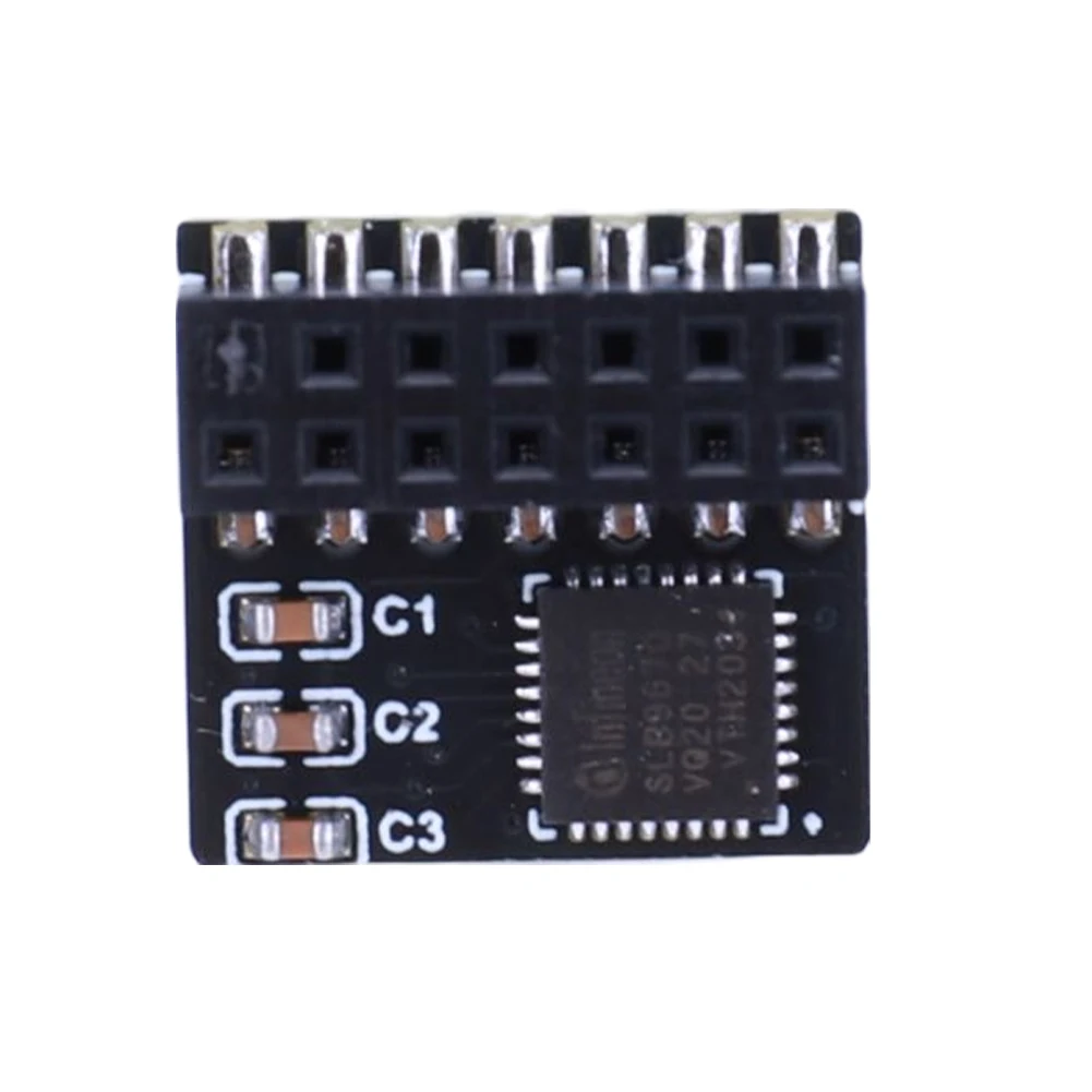 

TPM 2.0 Encryption Security Module 14 Pin SPI Portable TPM 2.0 Remote Card TPM2.0 Remote Card Board Fit for ASUS Motherboard