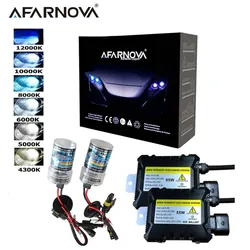 Afarnova 55W HID Kit Xenon H1 H3 H7 H8 H9 H11 Headlight Bulbs Xenon Headlamp  4300k 5000K 6000k 8000K Universal Lamp