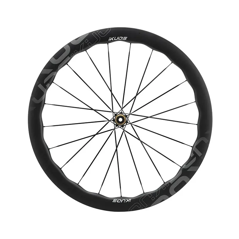 iKUOS | Wave Rim Carbon Road Bike Wheel Set Disc Brake Compatible Carbon Spoke ราคา 12,365 บาท*ส่งฟรี