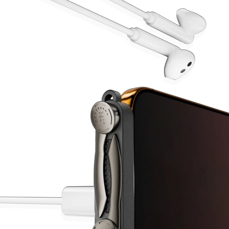 Type C Adapter with Foldable Stand for Convenient Charging and Viewing 83CF
