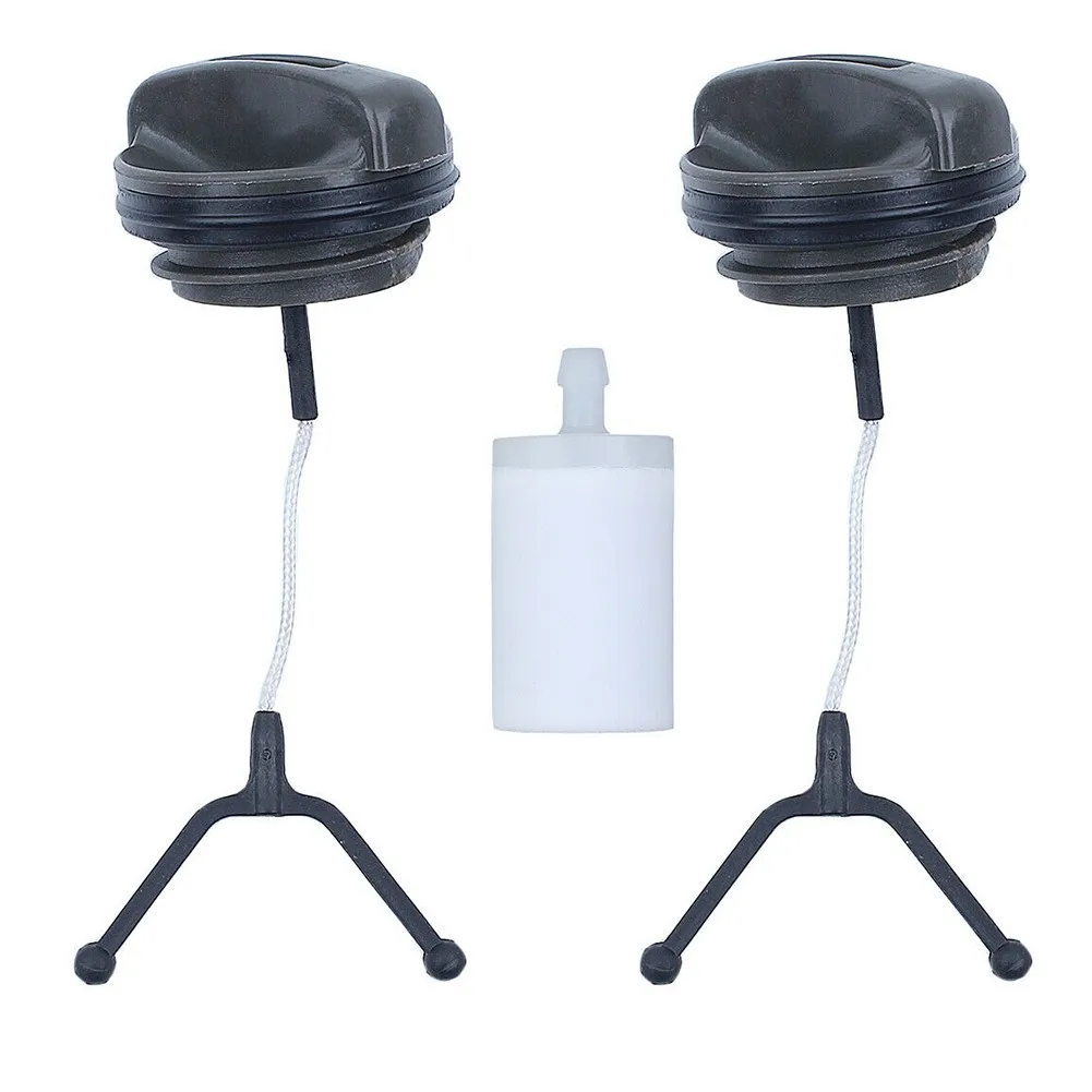 3pcs/set Fuel Tank Cap Chainsaw Parts Fuel Oil Tank Cap Kit #544111203 100g 435 435E 440E 445 6*3*3cm Home Yard