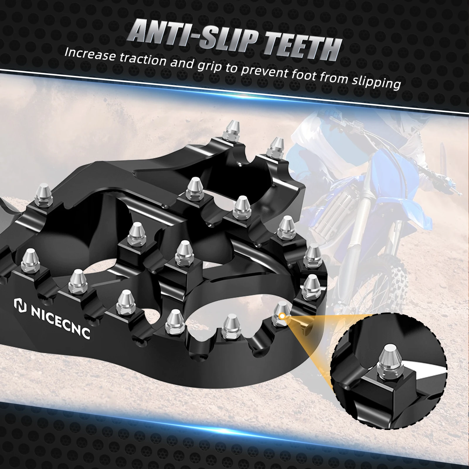 NICECNC pour Yamaha Tenere 700 XTZ700 Tenere 700 édition rallye 2020-2023 Tenere 700 World Raid 2022 repose-pieds forgés