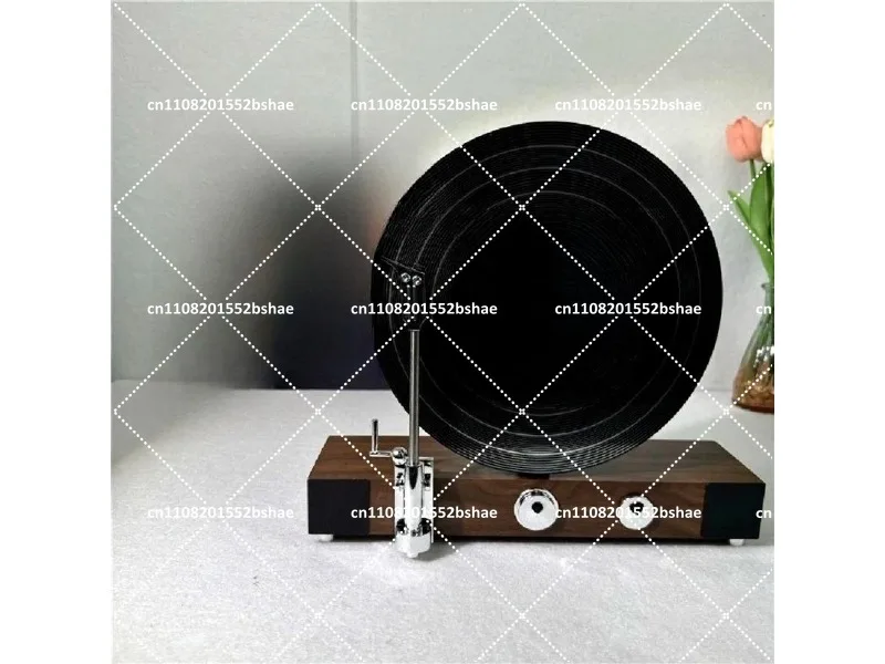 Vertical Retro Vinyl Record Player, Vintage Phonograph for Home Decoration, Model Villa Room Decor