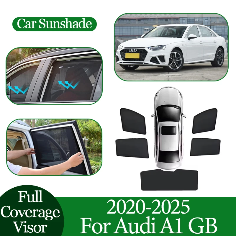 

Car Mesh Sunshades For Audi A1 GB 2020 2021 2022 2023 2024 2025 Privacy Protection Coverage Blocking Curtain Auto Accessories