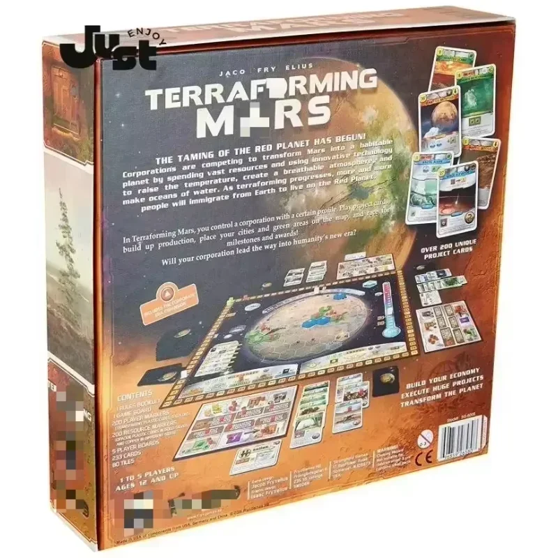 Terraforming Mars Gioco da tavolo 1-5 giocatori Gioco di carte inglese Festa Famiglia Intrattenimento strategico Popolare juegos de mesa