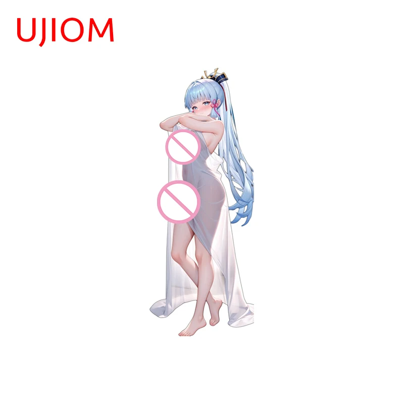 UJIOM Genshin Impact Futa Kamisato Ayaka Wall Sticker Trendy Funny Personality Hentai Decal Suitable For Cupboard Room Decor