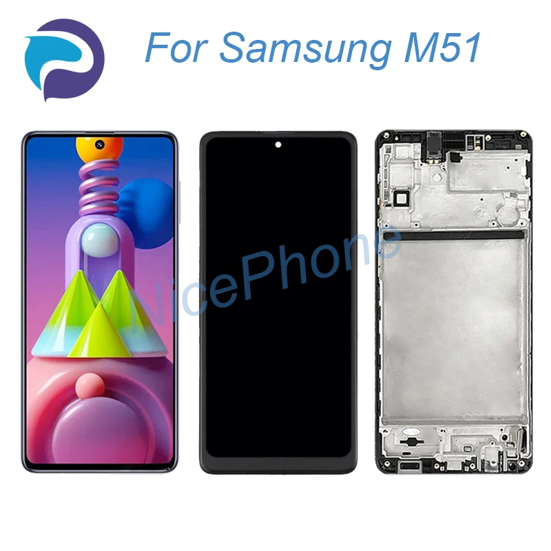 

Для Samsung M51 ЖК-экран + сенсорный дигитайзер 2400*1080 SM-M515F, SM-M515F/DSN M51 ЖК-дисплей