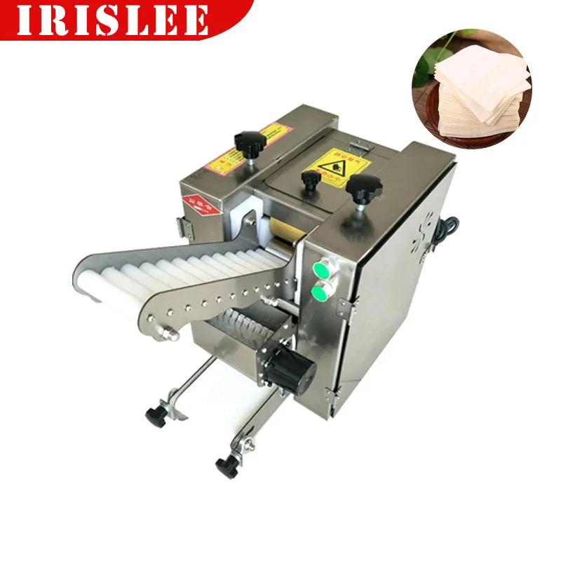 220V Stainless Steel Automatic Wonton Dumpling Skin Machine/Roti Chapati Dumpling Wrapper Maker Machine