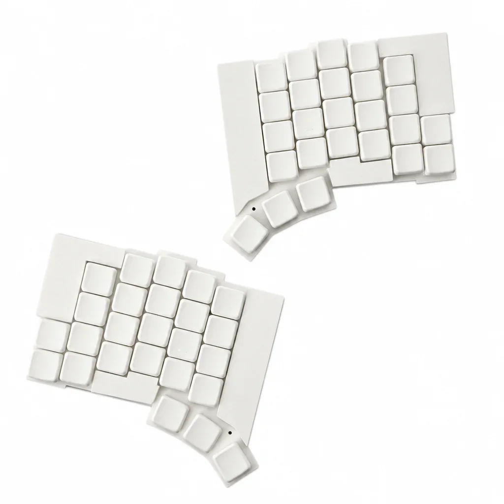 New Inspired Split Keyboard Kit 50-Keys Wireless Bluetooth Low Profile Choc V1/V2 Switch Hotswap Game Mechanical Keyboard
