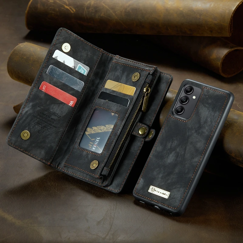 

For Samsung Galaxy A50 A70 A14 A34 A54 5G Case Flip Leather Wallet Zipper Cover For Samsung Galaxy A15 A16 A36 A56 A55 A35 Case