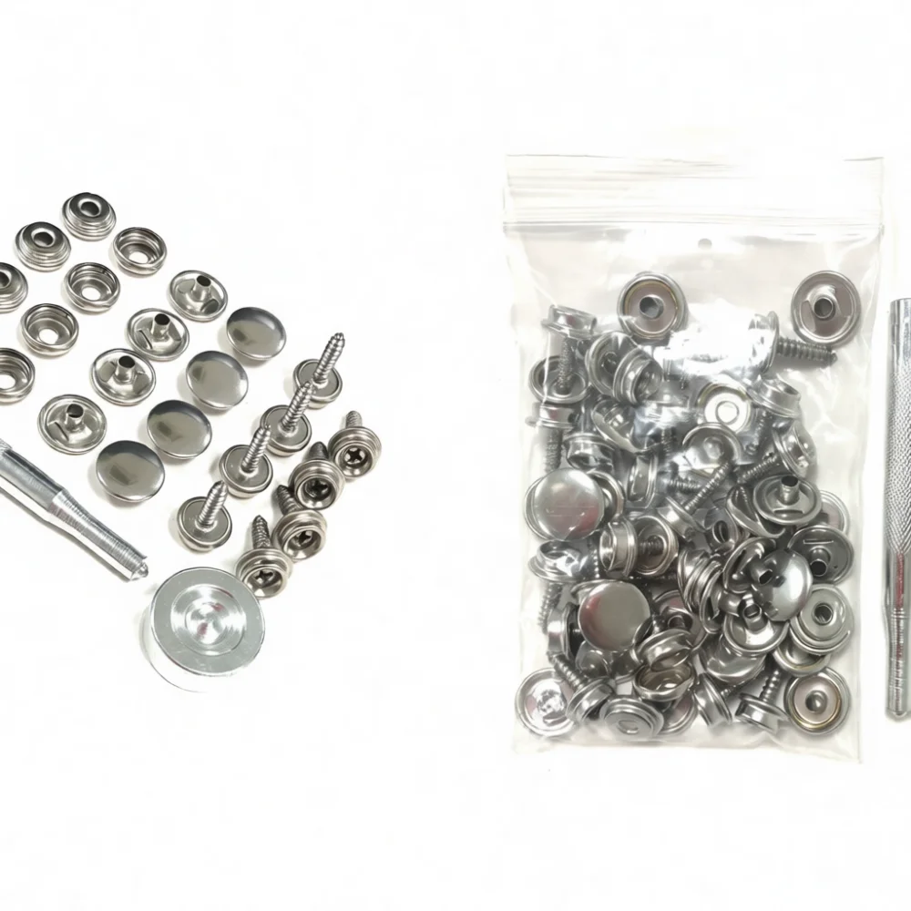 Premium 304 Stainless Steel Screw Snap Kit Marine Grade Fastener Button For Boat Canvas Tent Cover Outdoor Repair Hardware