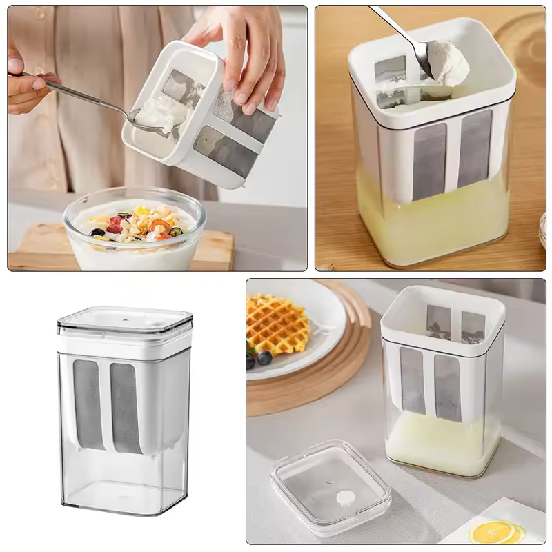 Greek Yogurt Maker Yogurt Filter Stainless Steel Strainer Whey Separation Tools Cheese Moisture Seperator Kitchen Accessories - Image 4