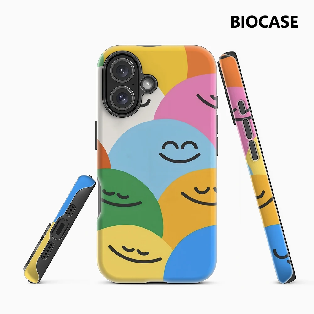Smiley-Farbkugeln IPhone 17 Must-Haves Handyhülle für IPhone 17 16 15 14 13 12 11 Pro Max Plus Doppelschichtige Rückseite