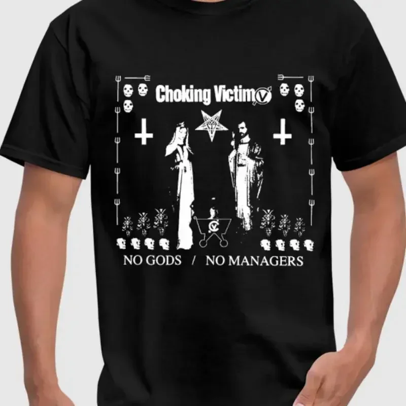 Choking Victim T shirt Rock Band Music Punk Medal CBGB Underground