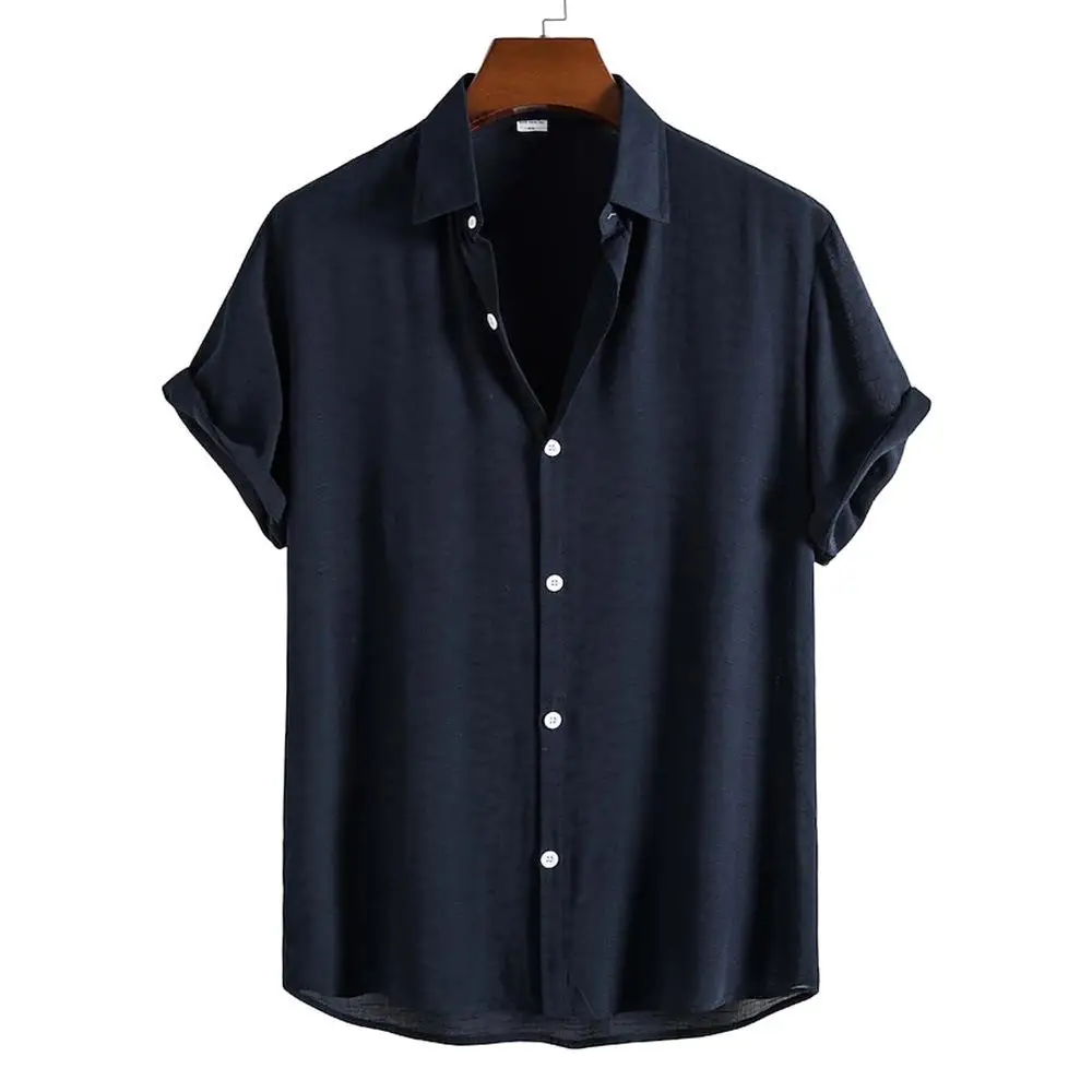 

Мужской молодежный летний свободный крой с воротником ort Sve, повседневная одежда, однотонный повседневный топ Faion M