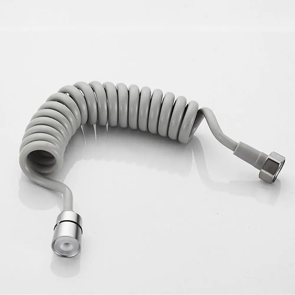 1Pcs Toilet Bidet Spring Shower Hose Telephone Line Flexible Sprayer Connect Pipe Bathroom Accessories Anti-wrap Water Plumbing