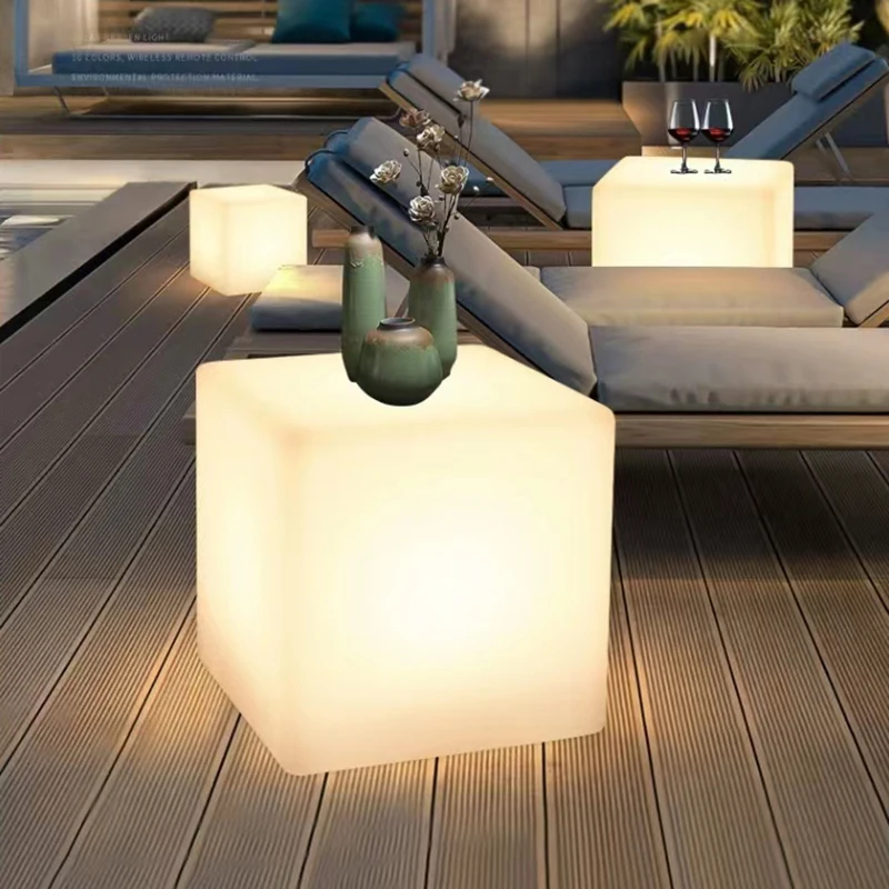 

Luminous cube lamp lawn solar LED outdoor lighting non solar lamp outdoor garden decoration outdoor courtyard light