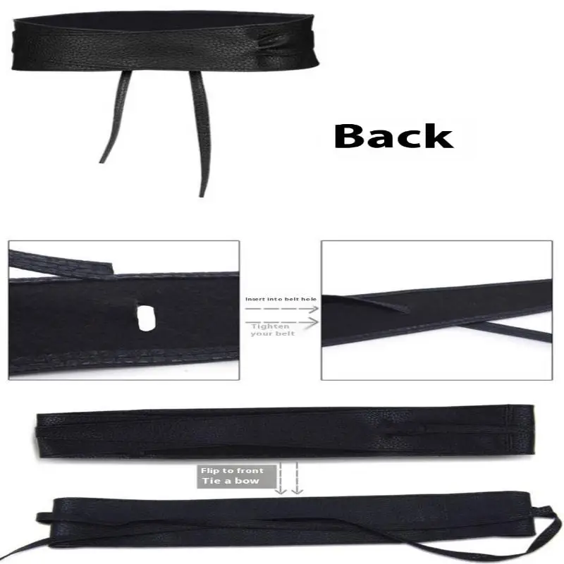 Fashion Bowknot Simple Wrap Luxury Wide Waist Band Leather Belt Corset Waistband Ladies Dress Cummerbands