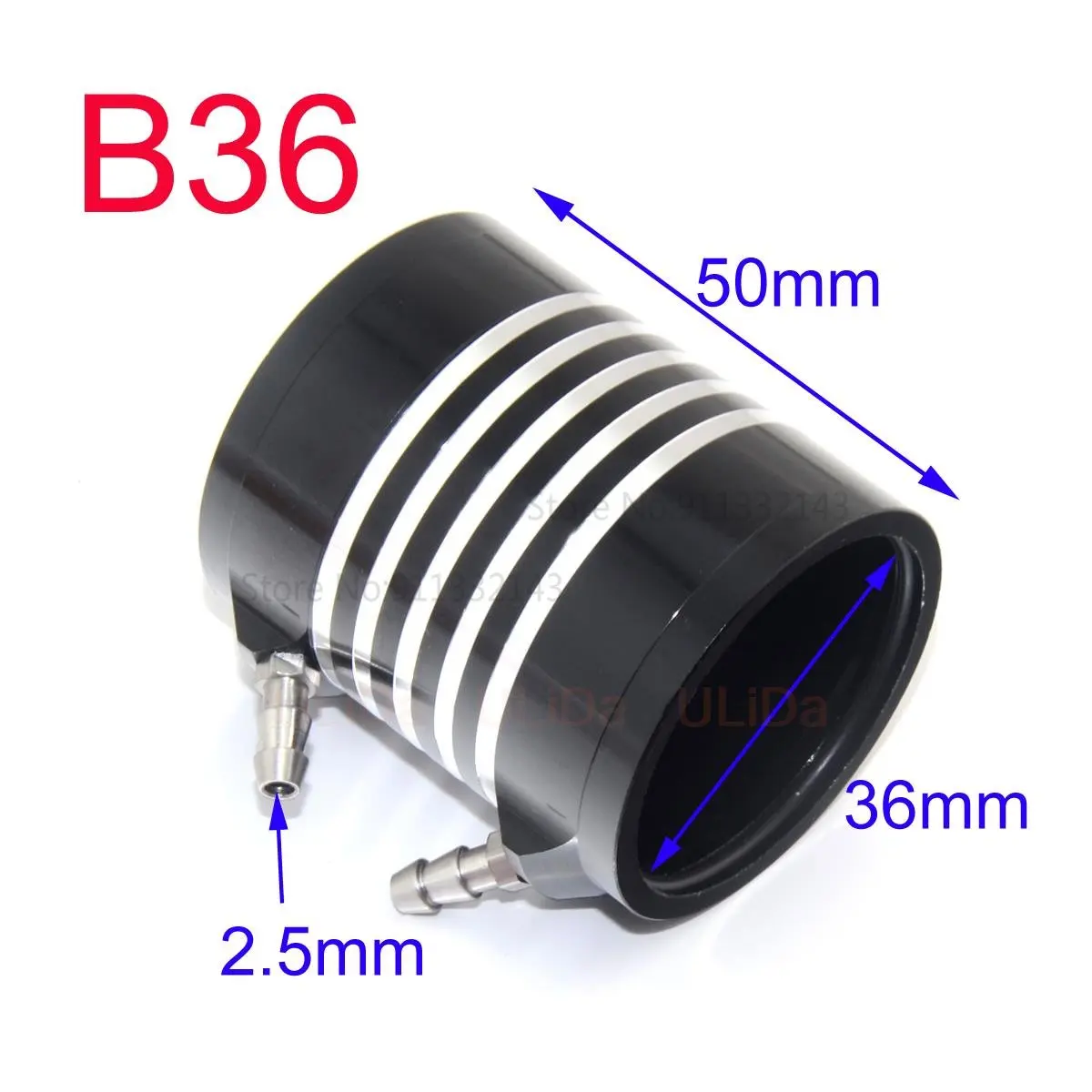 Aluminum 20 28mm 36mm 40mm Motor Water Cooling Jacket Heatsink for 2825 2840 3650 4074 Motors RC Boat Parts RS540 Brushless