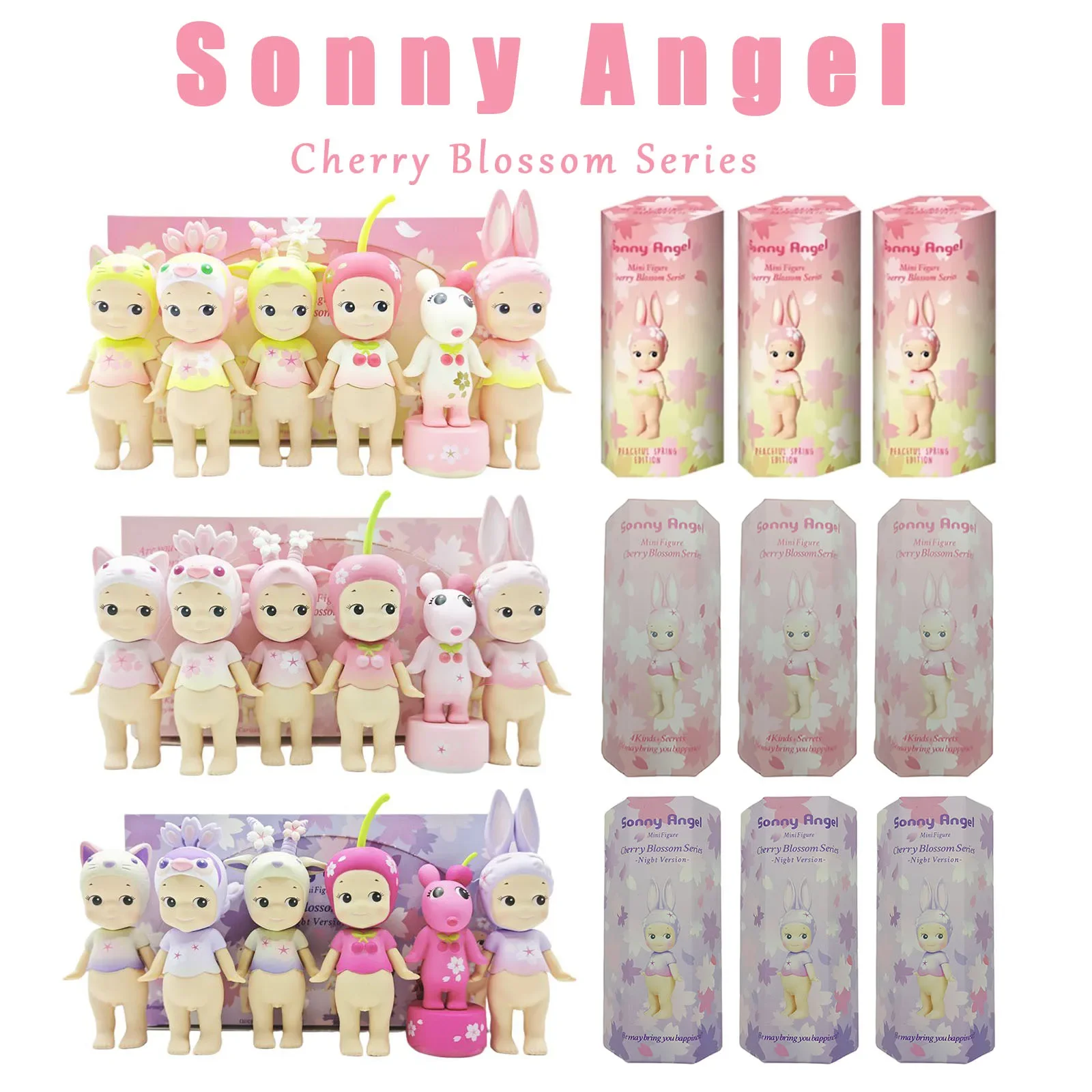 

Sonny Angel Cherry Blossom Series слепая коробка аниме фигурка милая японская кукла Kawaii Коллекционная игрушка в подарок для девочек и детей на день рождения
