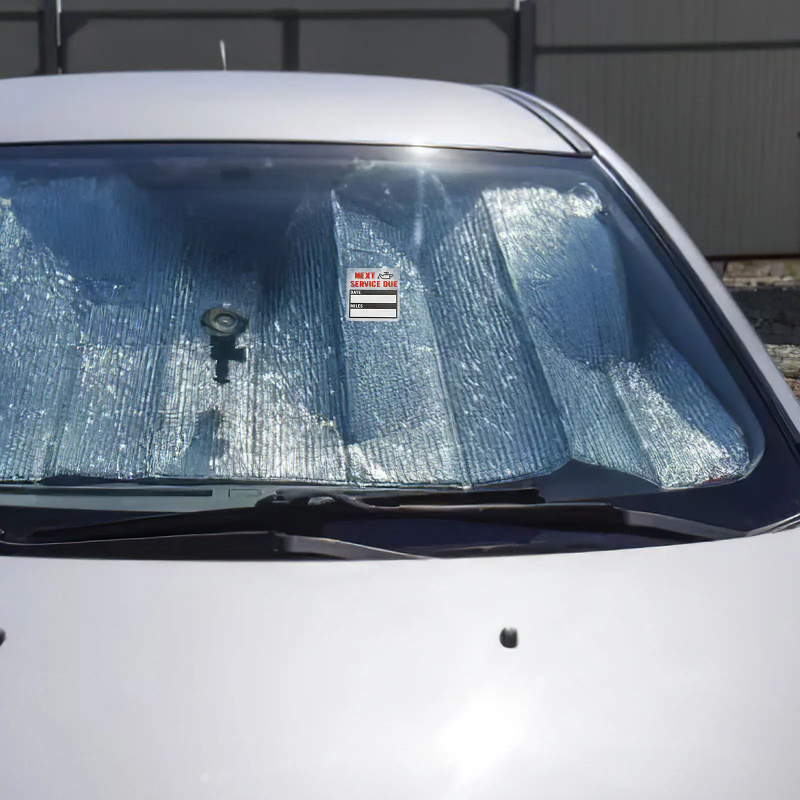 Car Oil Change Maintenance Service Decal Remind Window Label Sticker Practical Wear-Resistant Long-Lasting Adhesive