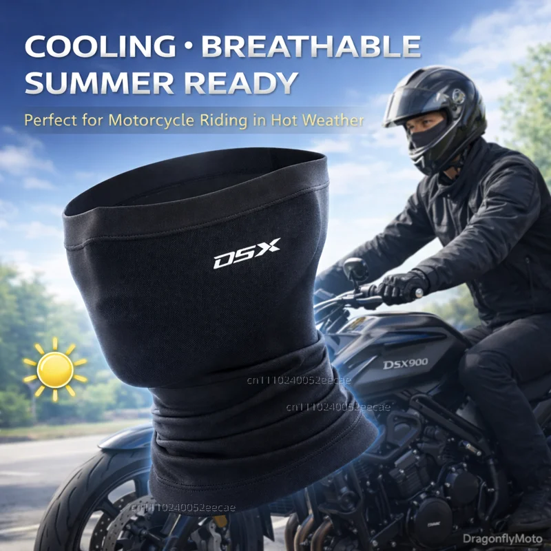 

For VOGE DSX 900 625 500 DSX900 800 Custom Logo Motorcycle Mask Summer Breathable Neck Scarf UV Protection