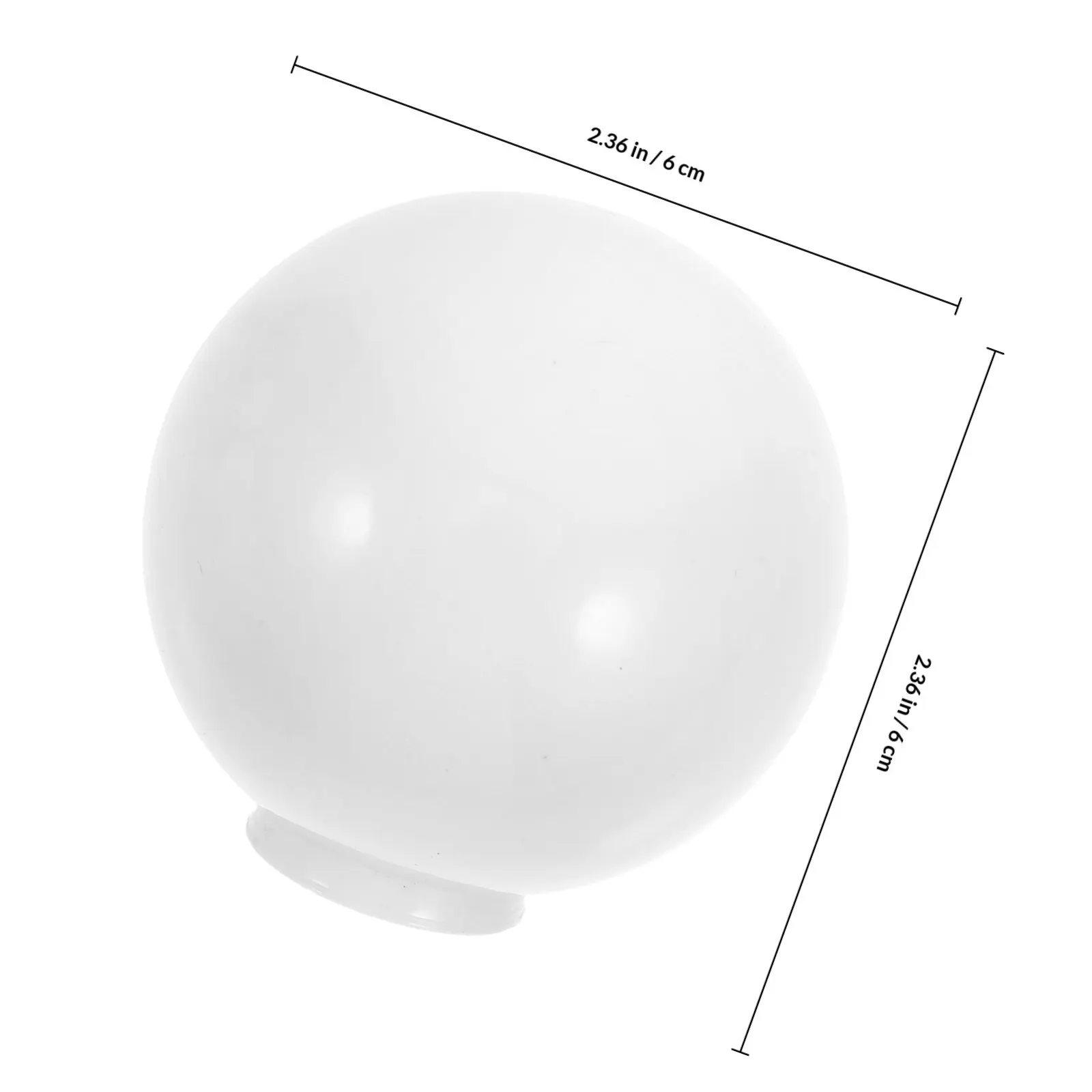 6 Pcs Ball Shaped Bulb Diffuser Led Light Globe Cover Lampshade for Distribution Diffusion
