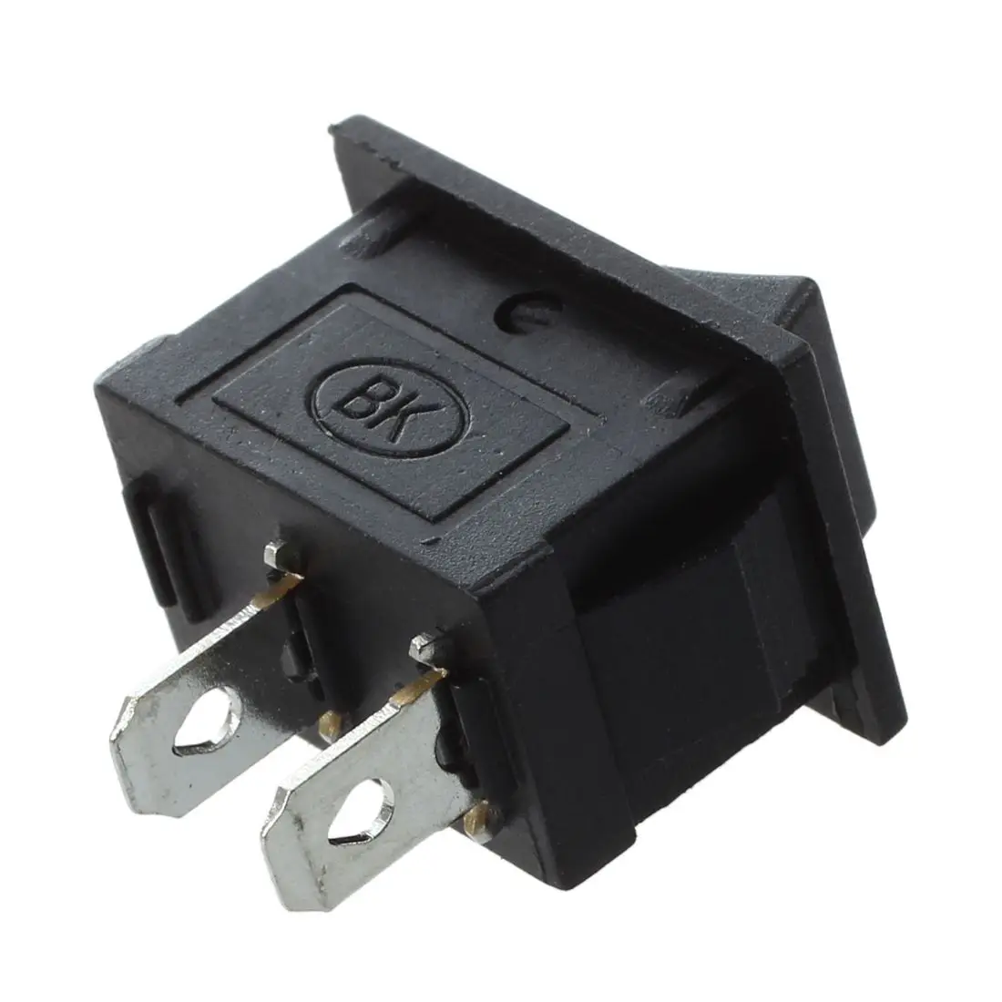 ABZV-10 stuks SPST mini zwarte 2-pins tuimelschakelaar AC 125V 10A 250V 6A