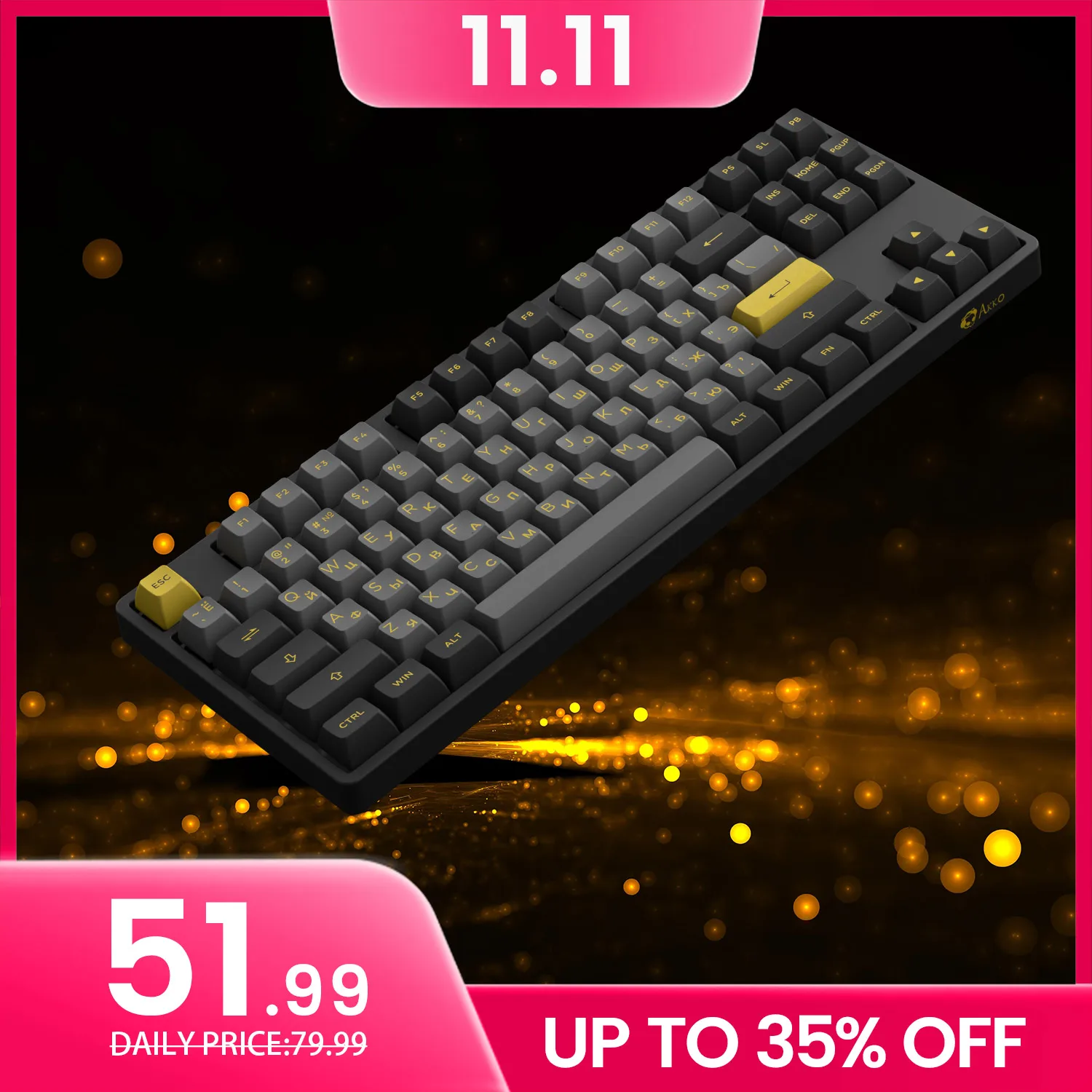 

Трехрежимная механическая клавиатура Akko 5087B Plus, 80% TKL, русский профиль ASA, колпачки для клавиш с горячей заменой, RGB, офисная игровая индивидуальная клавиатура